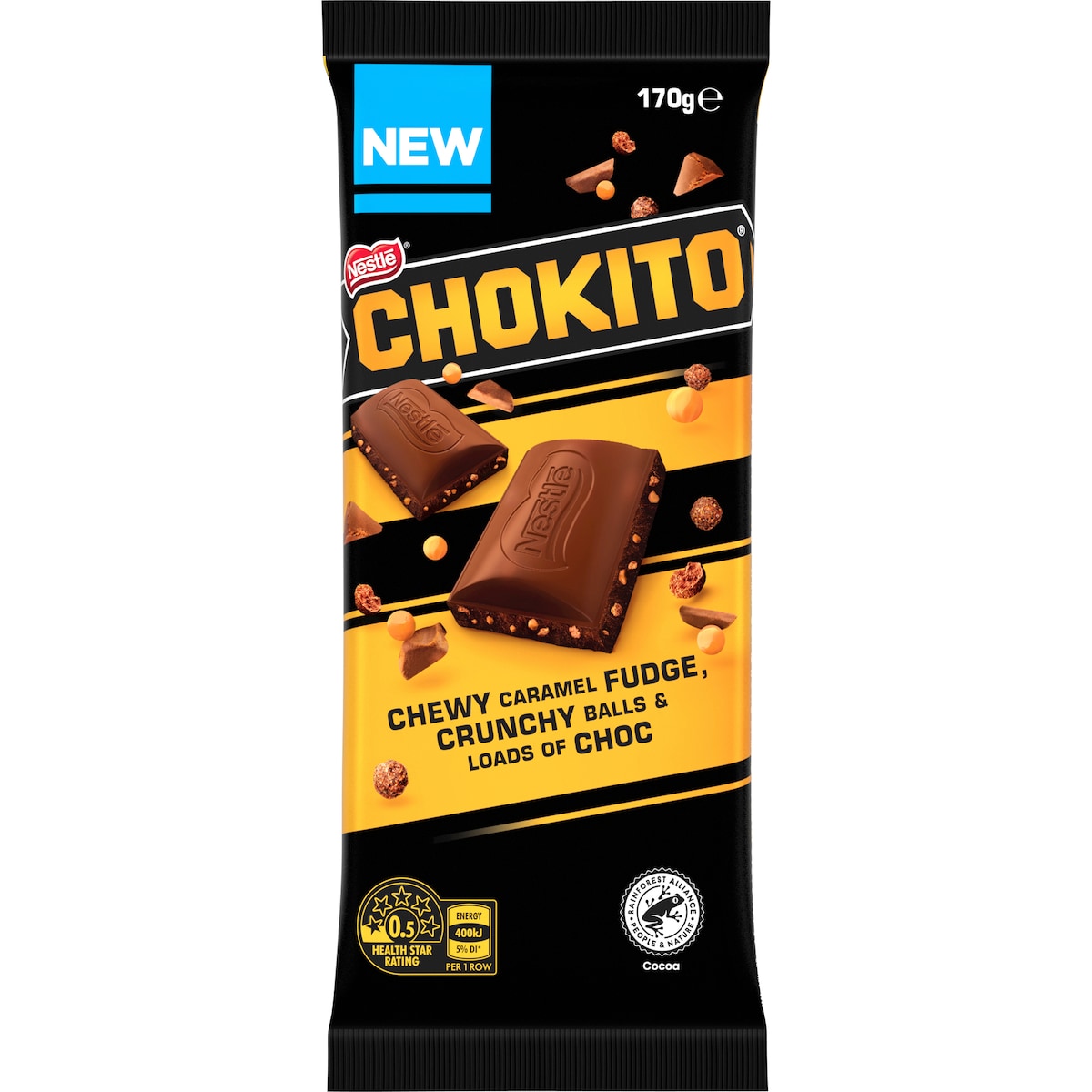 Chokito Caramel Milk Chocolate Block 170g