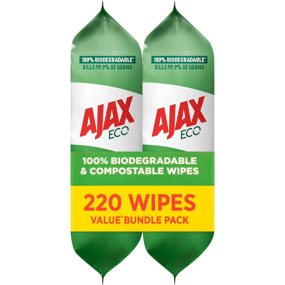 Ajax Antibacterial Disinfectant Cleaning Wipes Vanilla Berries 110 X 2 Pack