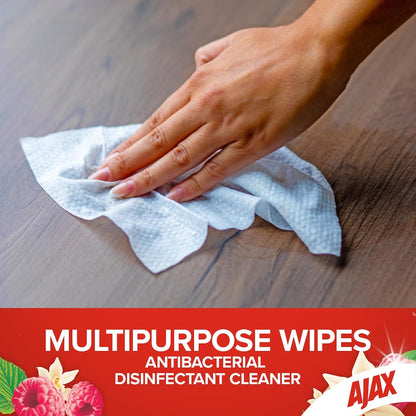 Ajax Antibacterial Disinfectant Cleaning Wipes Vanilla Berries 110 X 2 Pack