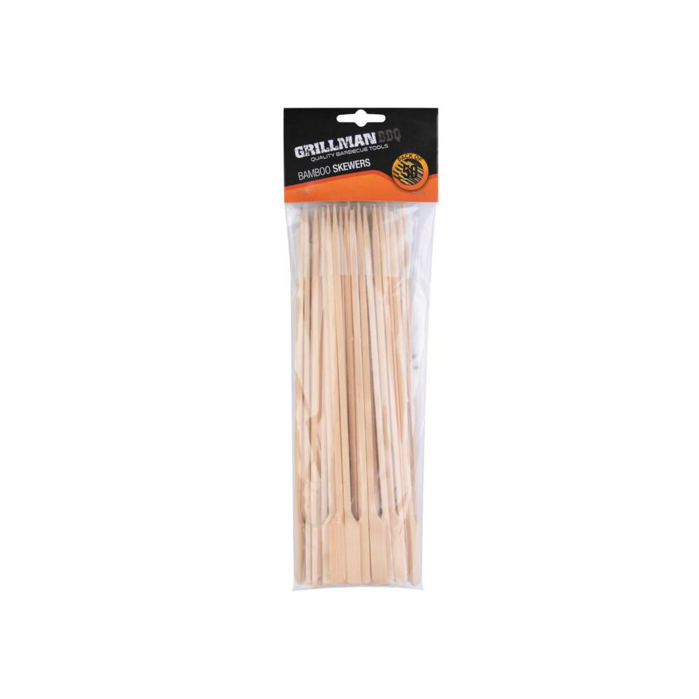 Grillman BBQ Bamboo Skewers 50 Pieces - 1 Pack