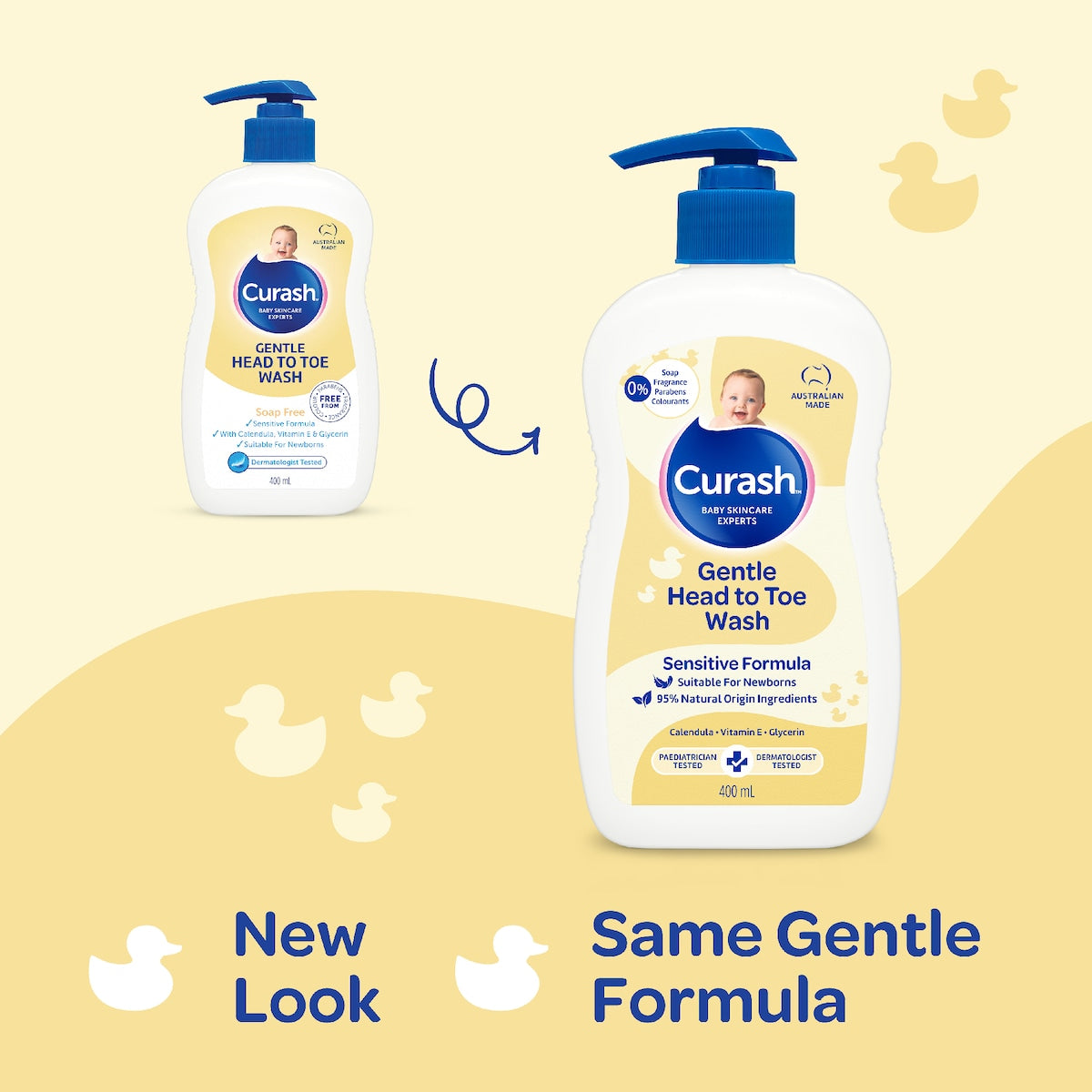 Curash Gentle Baby Head To Toe Wash 400ml