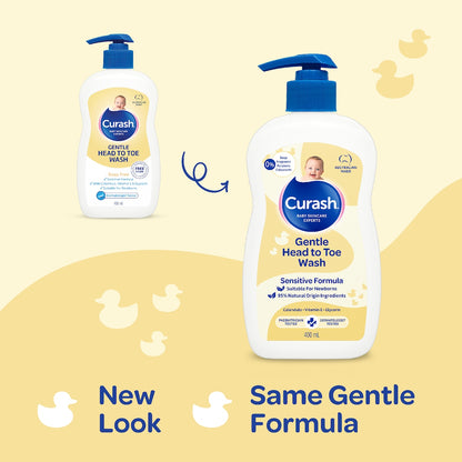 Curash Gentle Baby Head To Toe Wash 400ml