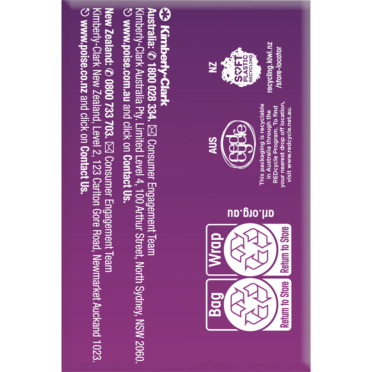 Poise Incontinence Liners Light 18 Pack