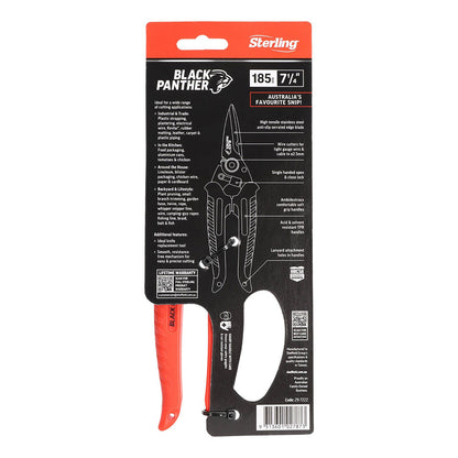 Sterling Black Panther Industrial Snips - 185mm