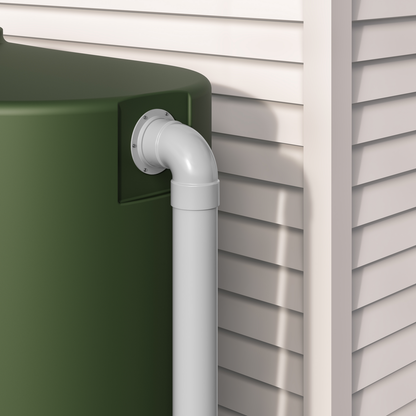 Rain Harvesting Flanged Tank Overflow - 90mm