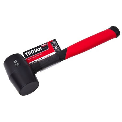 Trojan Black Fibreglass Rubber Mallet - 16oz - 450g