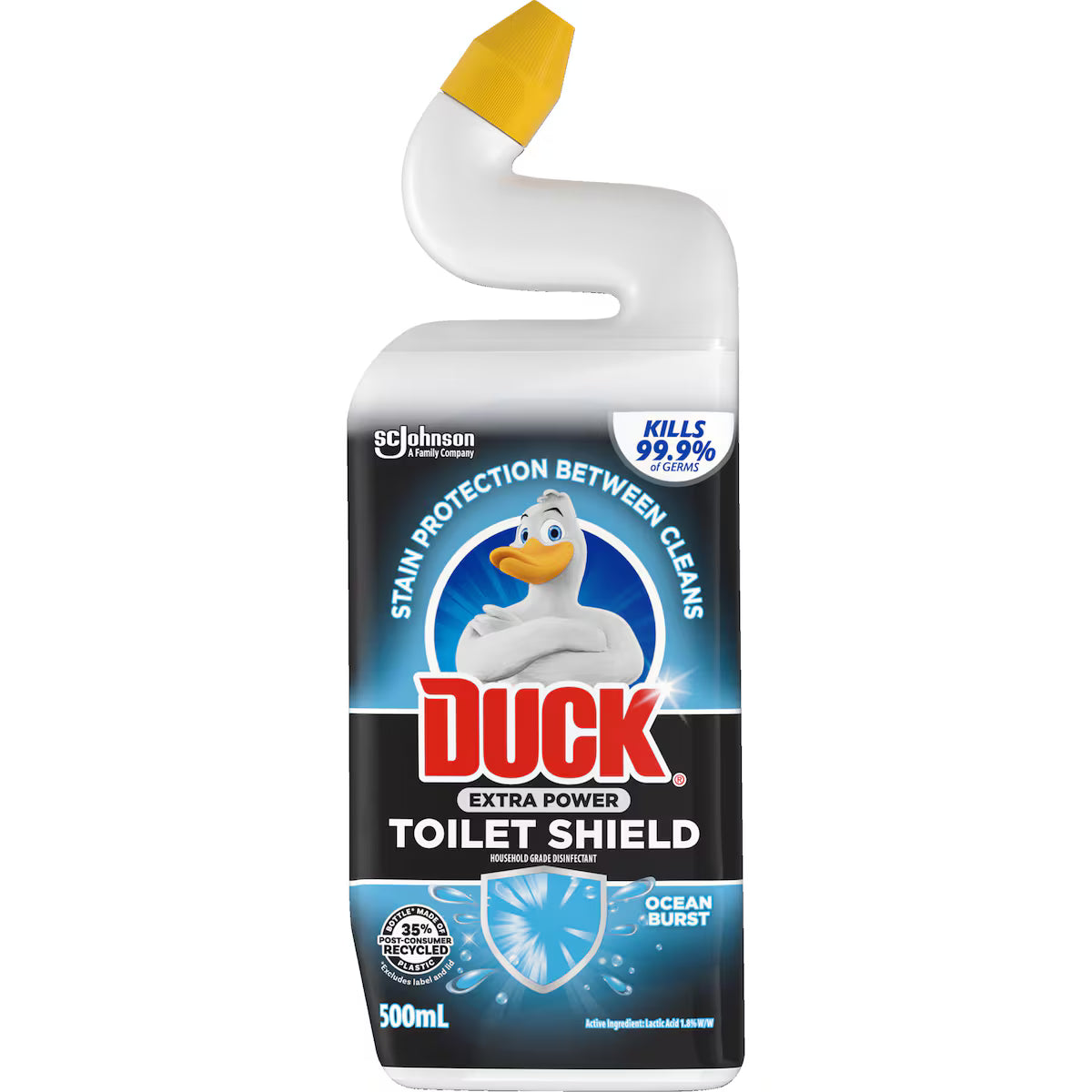 Duck Extra Power Toilet Shield Gel Toilet Cleaner Ocean Burst | 500mL