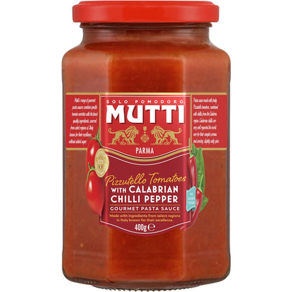 Mutti Gourmet Pasta Sauce Pizzutello Tomatoes Calabrian Chilli 400g
