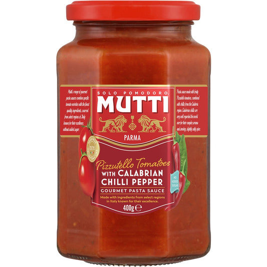 Mutti Gourmet Pasta Sauce Pizzutello Tomatoes Calabrian Chilli 400g
