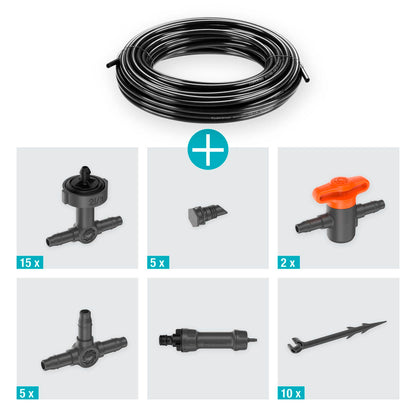 Gardena Micro Irrigation Balcony Set - 15 Plants - 20m