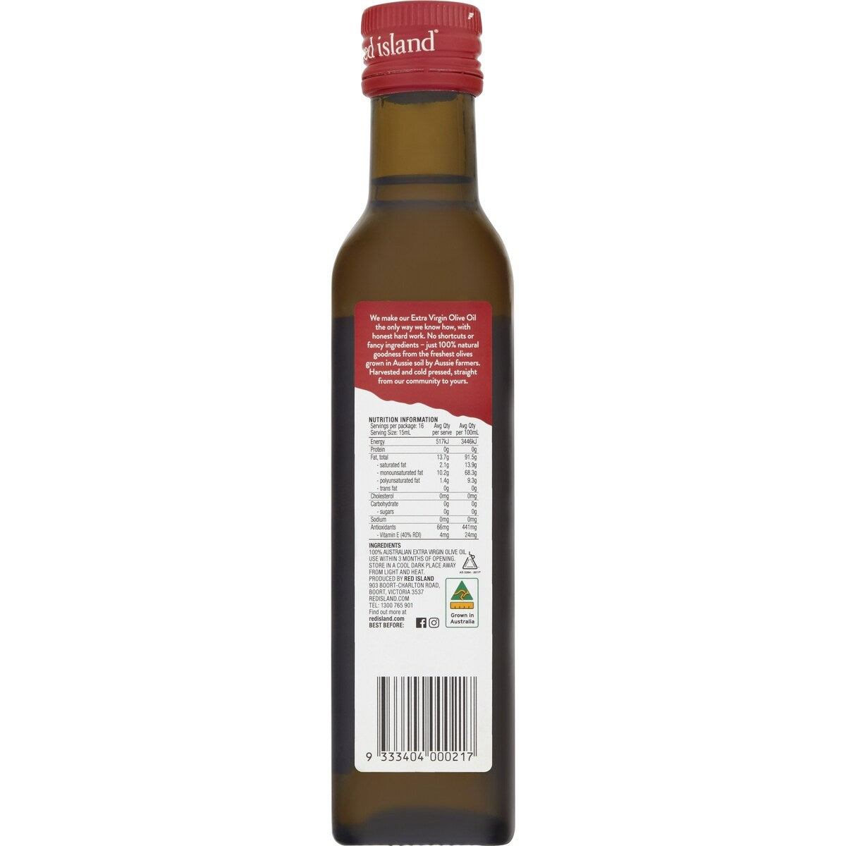 Red Island Extra Virgin Olive Oil Extra Virgin 250mL