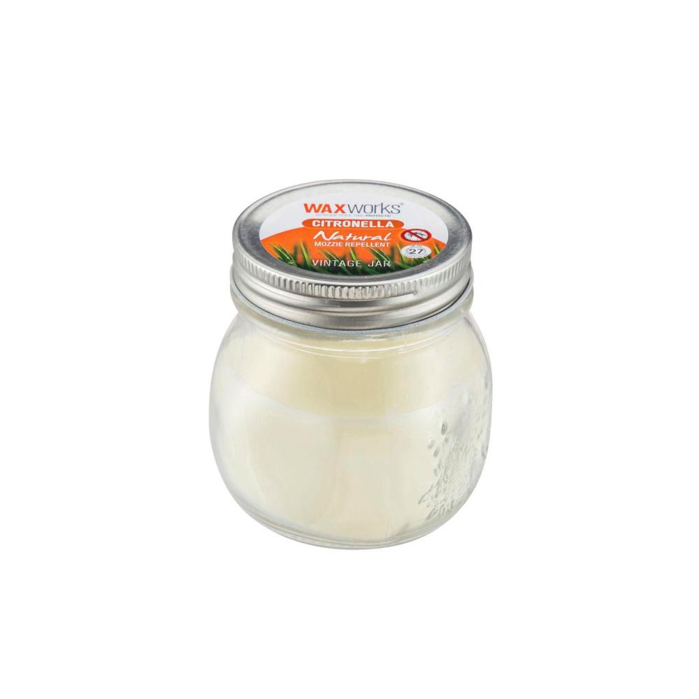 Waxworks Citronella Vintage Jar Candle - 1 each