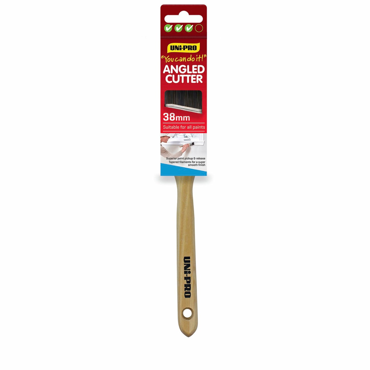 UNi-PRO Angled Sash Cutter Brush - 38mm