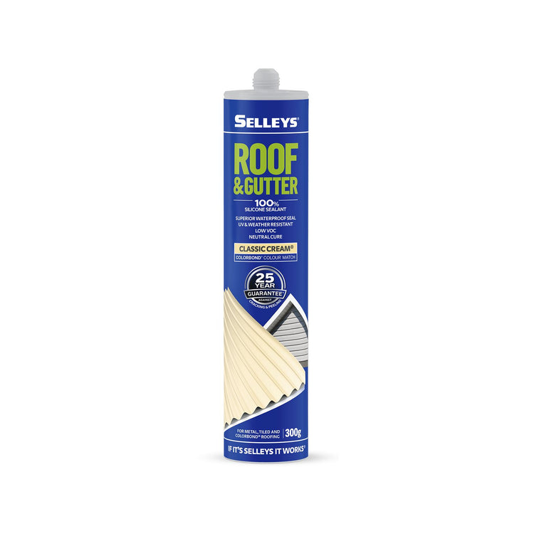 Selleys Classic Cream Roof and Gutter Sealant 300g