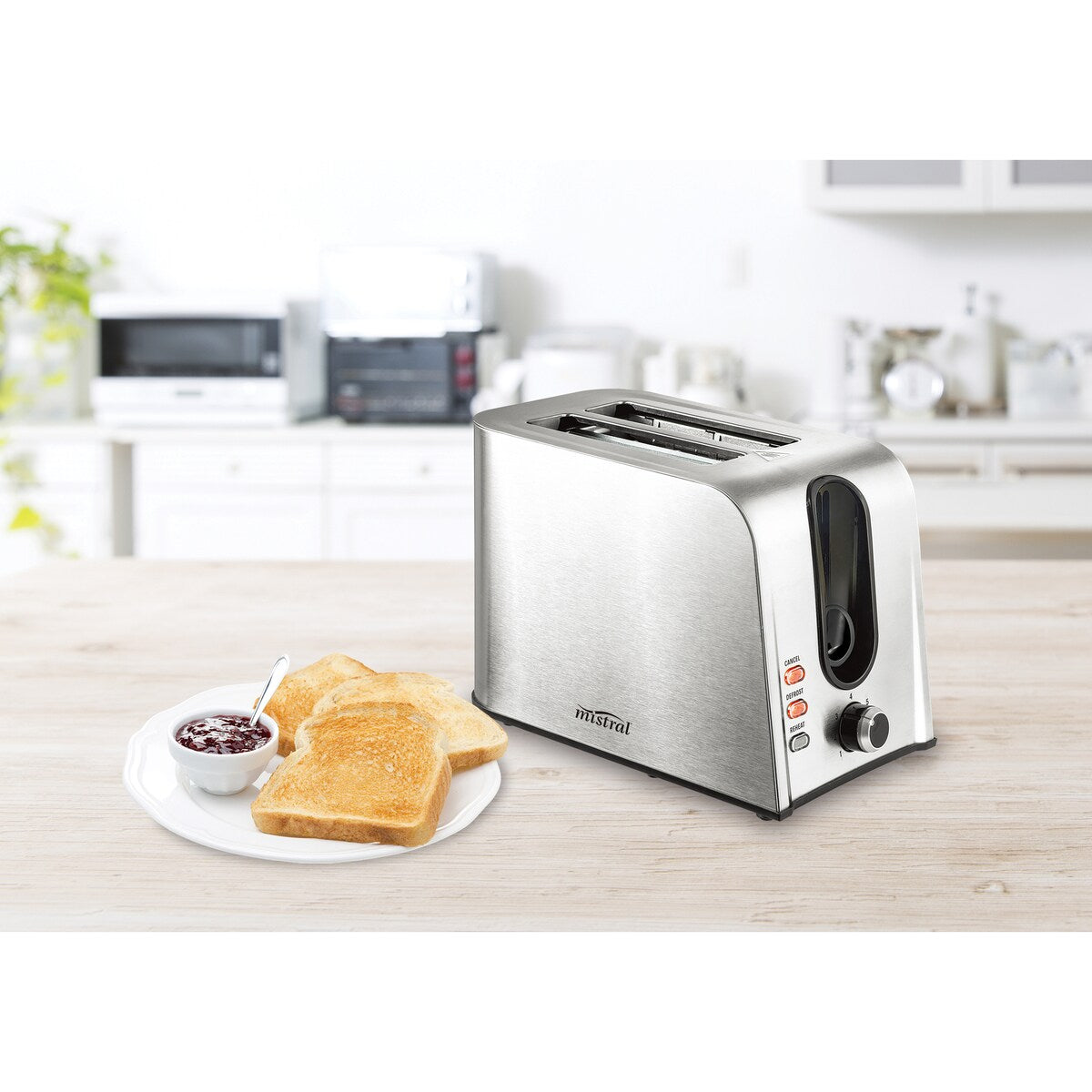 Mistral 2 Slice Stainless Steel Toaster Each