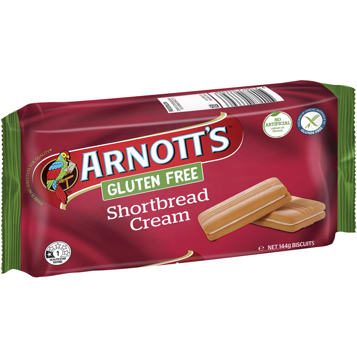 Arnotts Gluten Free Shortbread Cream Biscuits 144g