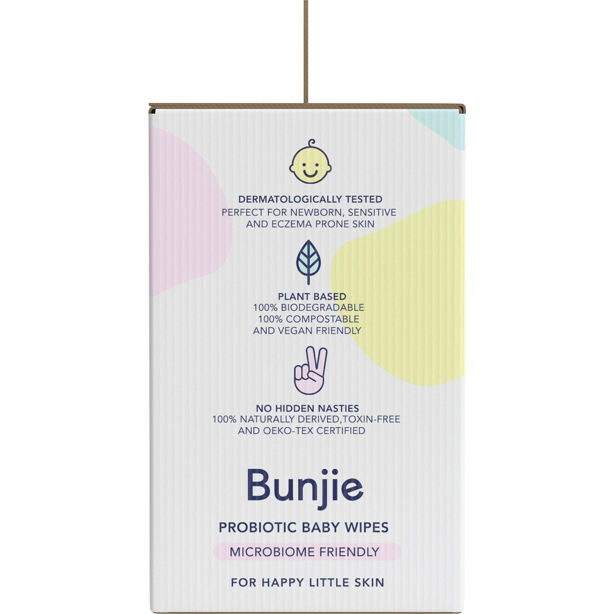 Bunjie Baby Probiotic Baby Wipes 3 X80 Pack