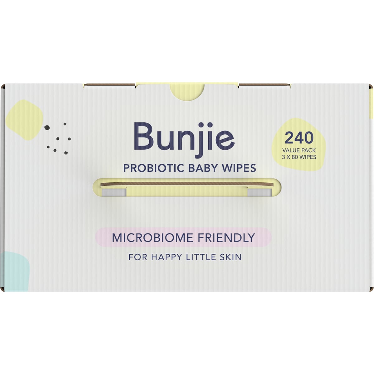 Bunjie Probiotic Baby Wipes Fragrance & Toxin-free 240 Pack