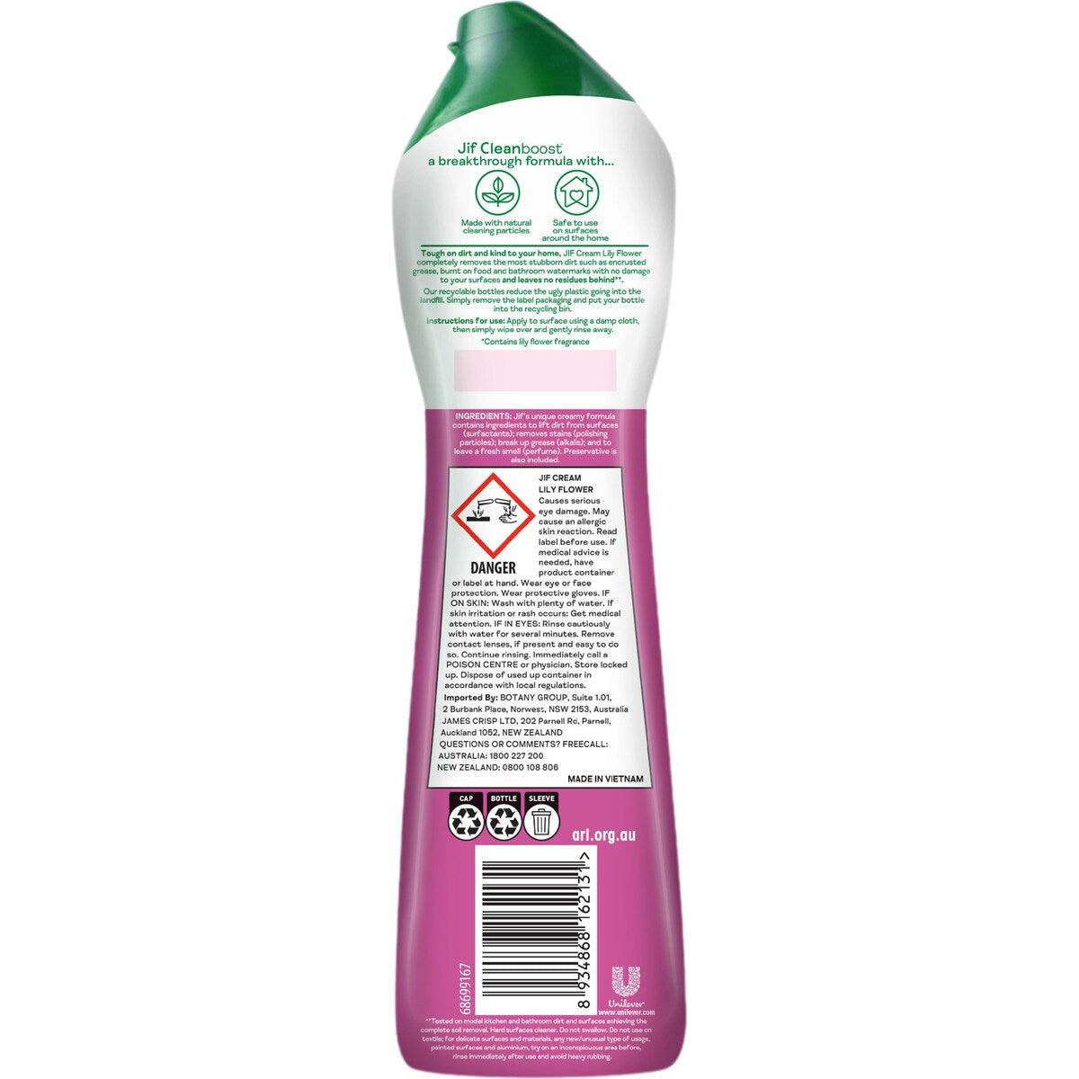 Jif Cream Lily Flower 500mL