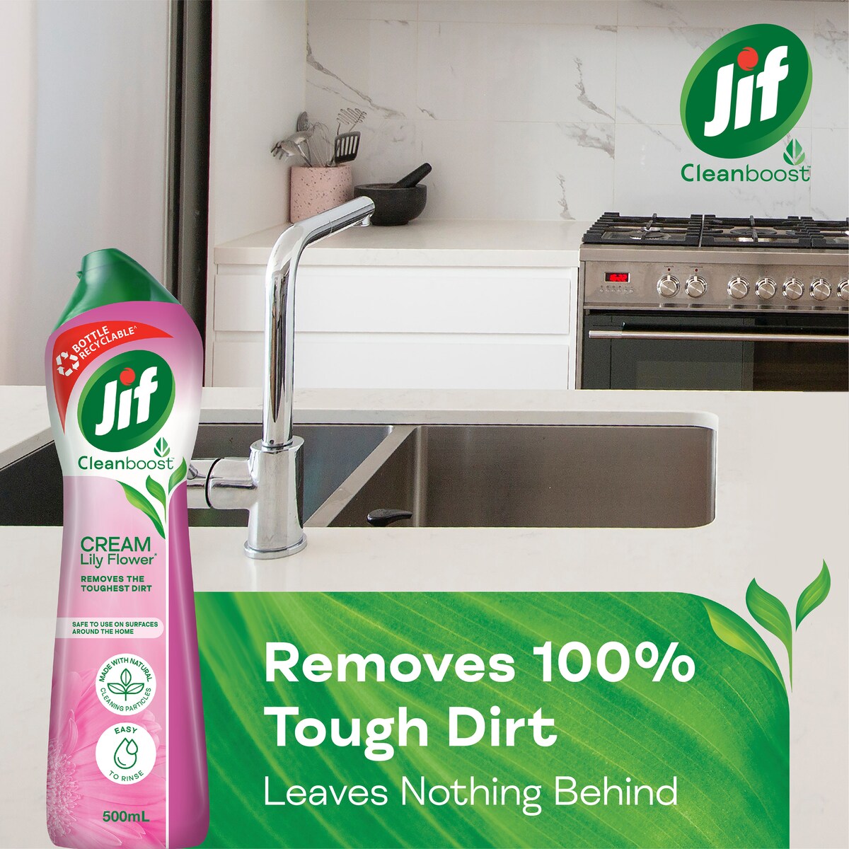 Jif Cream Lily Flower 500mL