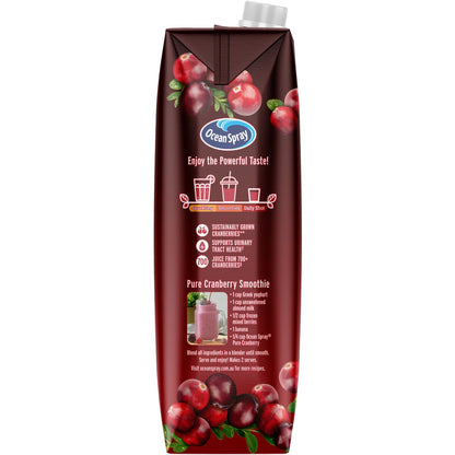 Ocean Spray Unsweetened Pure Cranberry Juice 1L