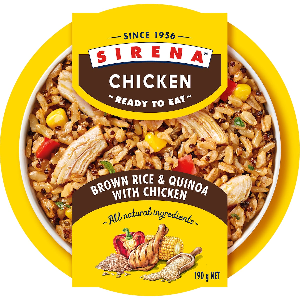 Sirena Brown Rice & Quinoa With Chicken 190g