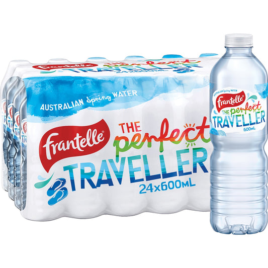 Frantelle Australian Still Spring Water Bottles Multipack 600mL x 24 pack
