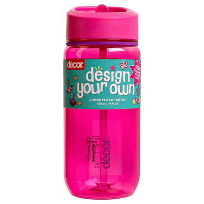 Decor Design Your Own Junior Tritan Bottle Assorted 500ml Each