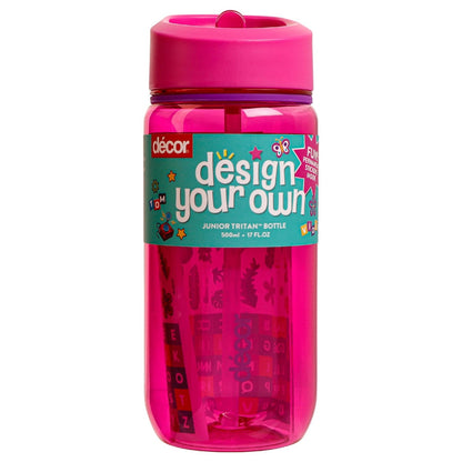 Decor Design Your Own Junior Tritan Bottle Assorted 500ml Each