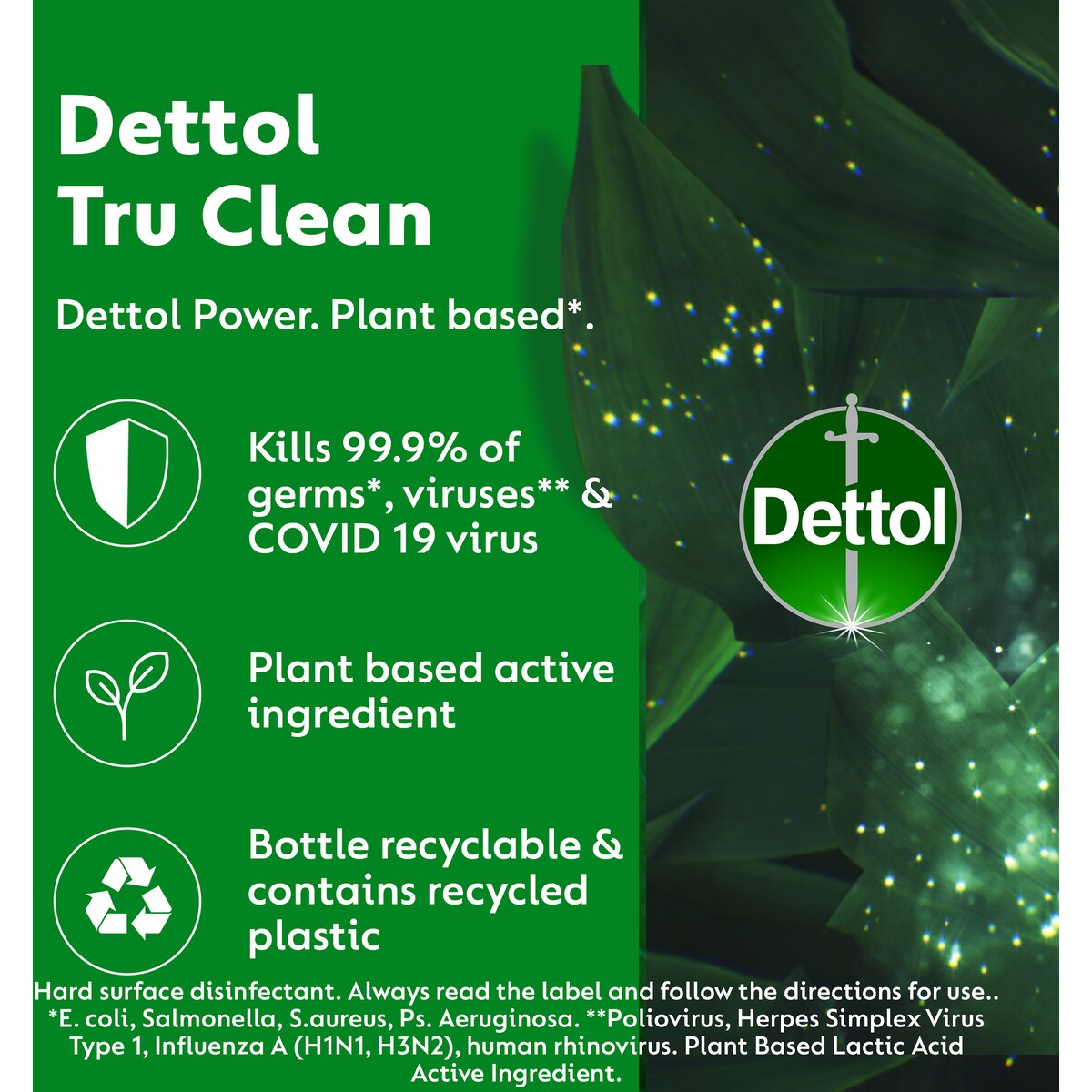 Dettol Tru Clean Citrus Antibacterial Multipurpose Surface Spray 500mL