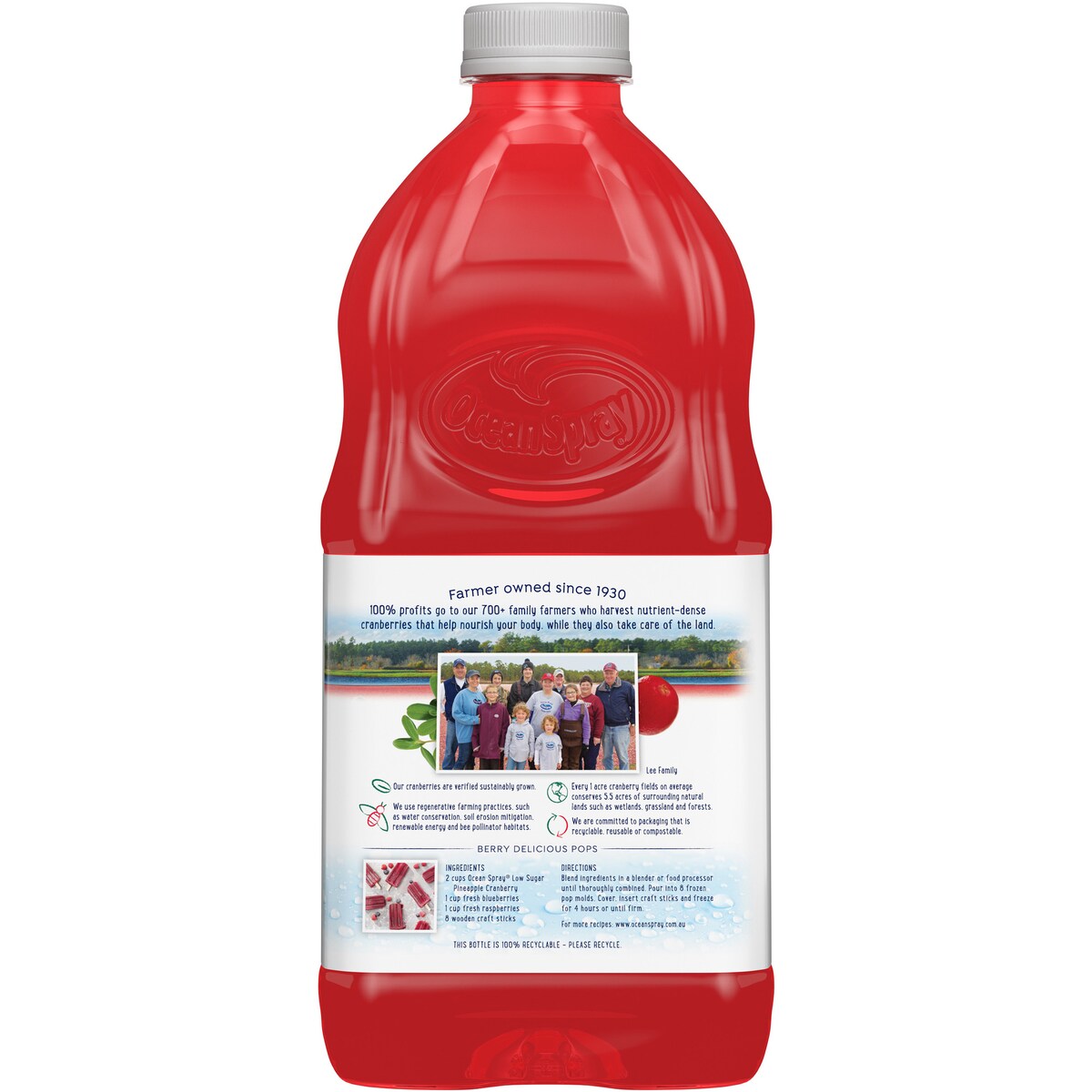 Ocean Spray Low Sugar Pineapple Cranberry Juice 1.5l