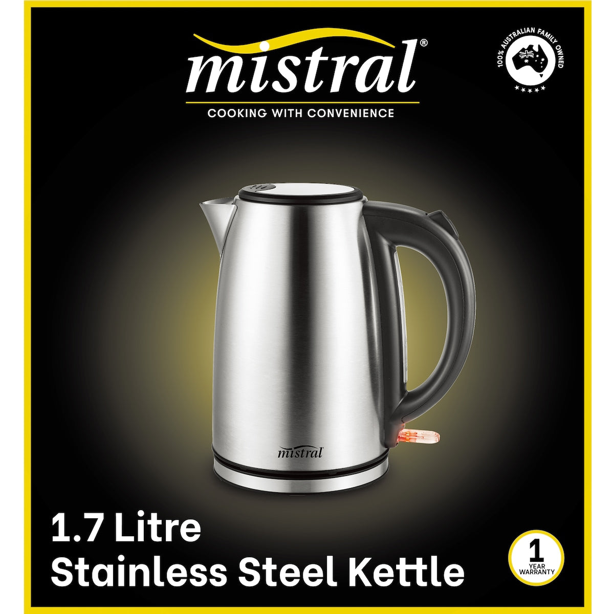 Mistral 1.7l Stainless Steel Kettle Each