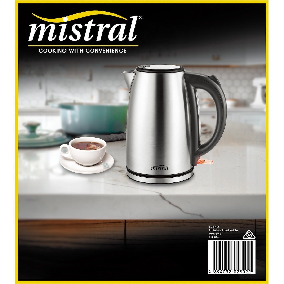 Mistral 1.7l Stainless Steel Kettle Each