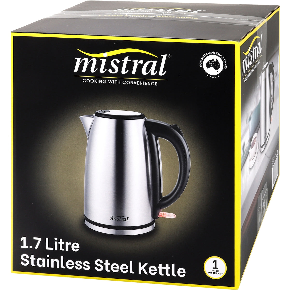 Mistral 1.7l Stainless Steel Kettle Each