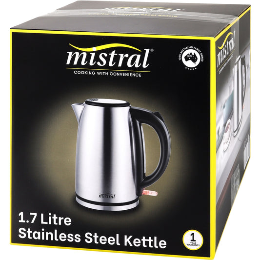 Mistral 1.7l Stainless Steel Kettle Each