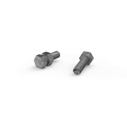 Zenith Hot Dip Galvanised Hex Head Bolts - M8 x 25mm - 25 Pack