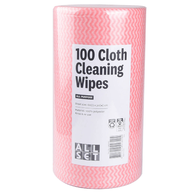 All Set 60 x 30cm All Purpose Cleaning Wipes 100 Pack