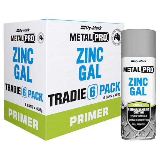 Dy-Mark Zinc Gal Metal Paint - 400g - 6 Pack