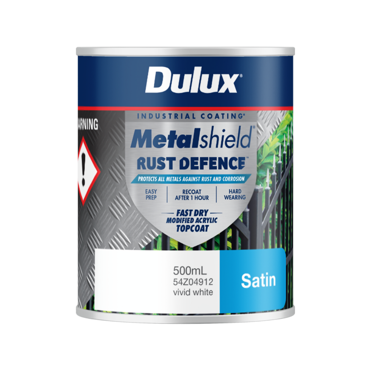 Dulux Metalshield Rust Defence - 500ml - White Satin