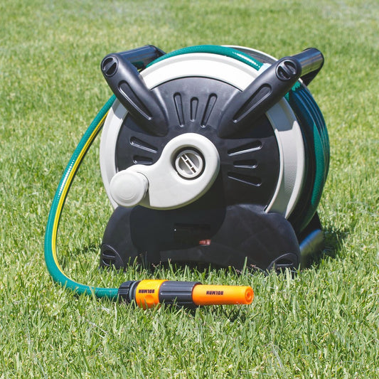 Holman Portable Garden Hose Cart 15m Plastic Space Saving Design