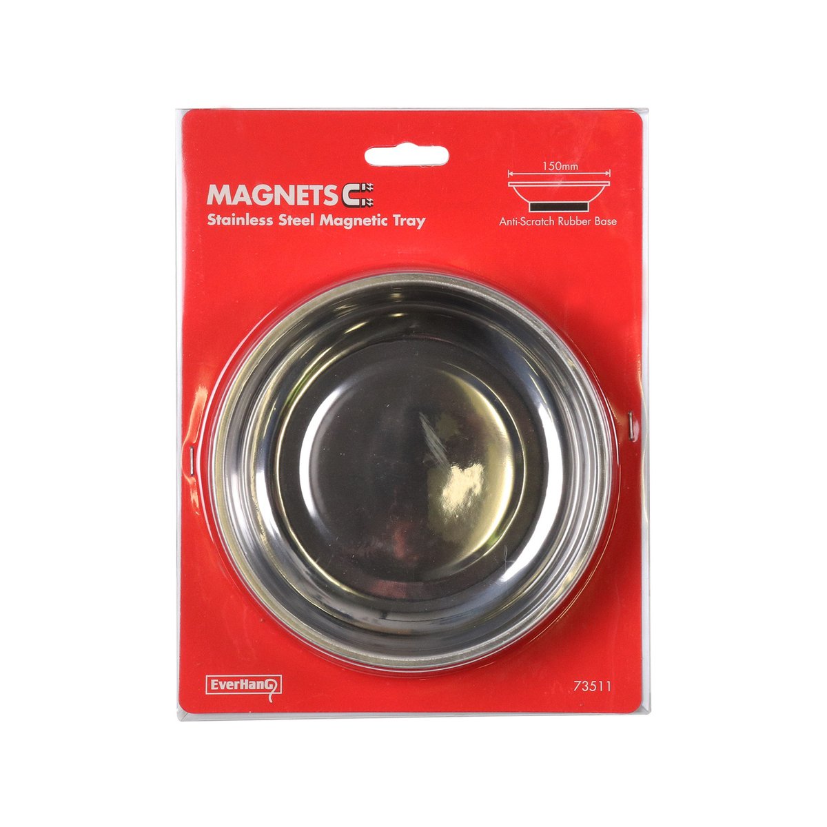 Everhang Magnetic Bowl 150mm Stainless Steel PVC Coated Scratch-Free