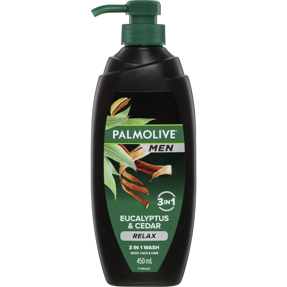 Palmolive Men'S Body Wash Shower Gel 3 In 1 Eucalyptus & Cedar 450mL
