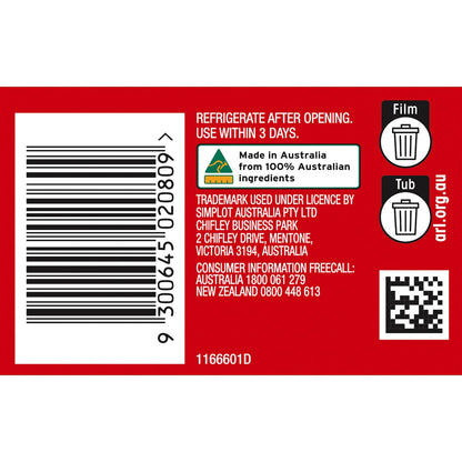 Leggos Australian Grown Tomato Paste No Added Salt 140g X 2 Pack