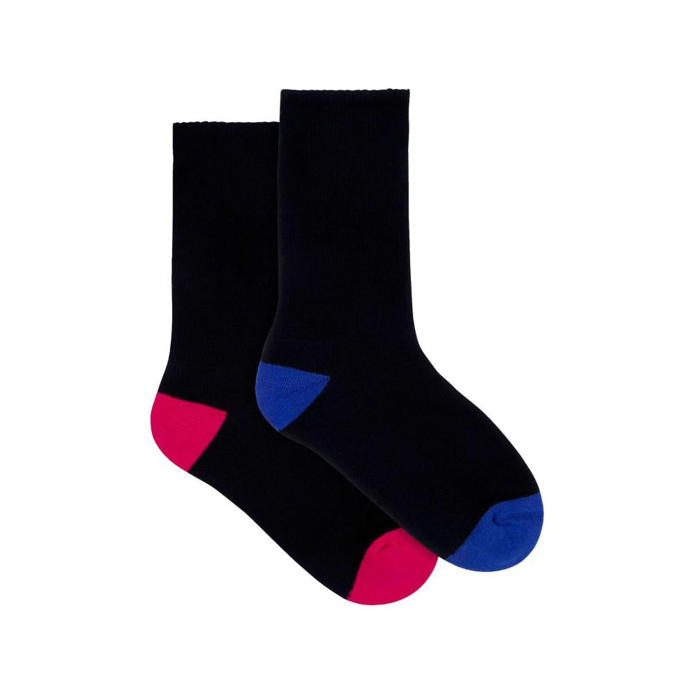 All Day Hl1032 Ladies Cushion Foot Socks Black Size 5-8 - 2 pack