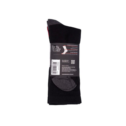 All Day Mens Cushion Foot Crew Size 7-10 - 2 pack