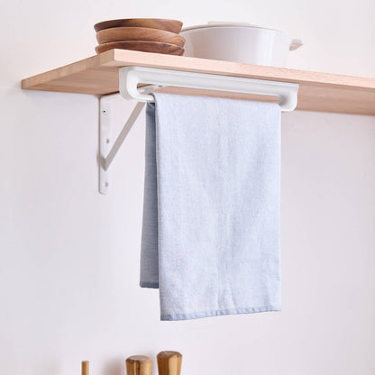 EzyStorage Kitchen Tea Towel Holder - 350mm - White