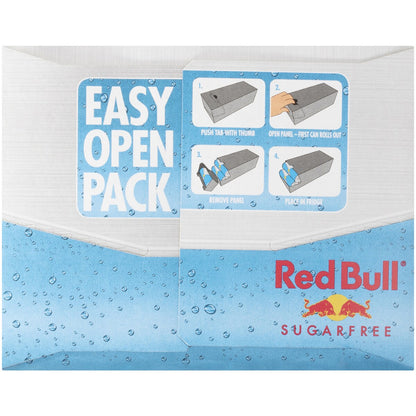 Red Bull Energy Drink Sugar Free Cans 8 X250ml