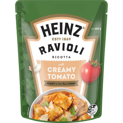 Heinz Ravioli Pasta Pouch With Creamy Tomato 350g