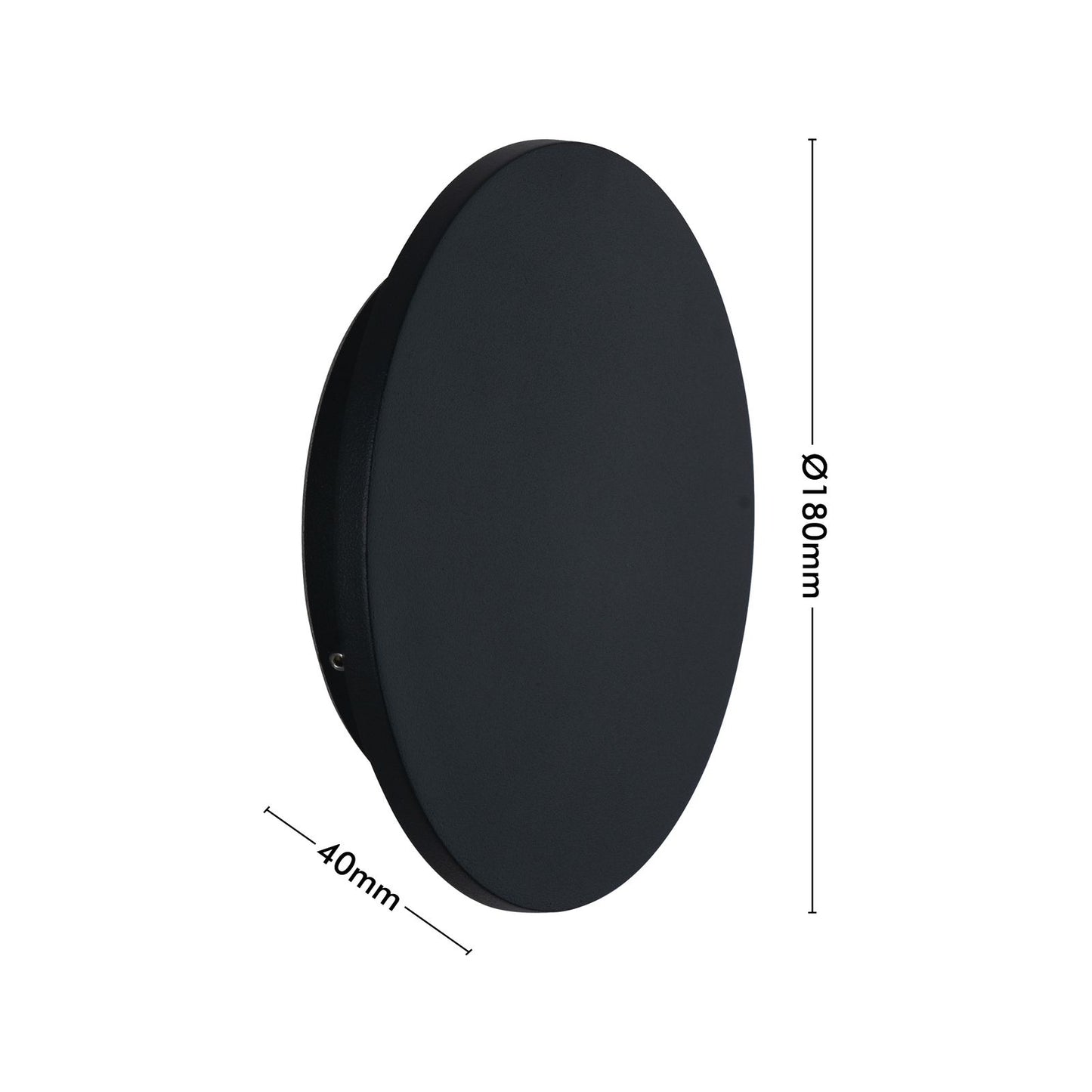 Verve Maxwell Interior Wall Light - 9W - 180mm - Matt Black