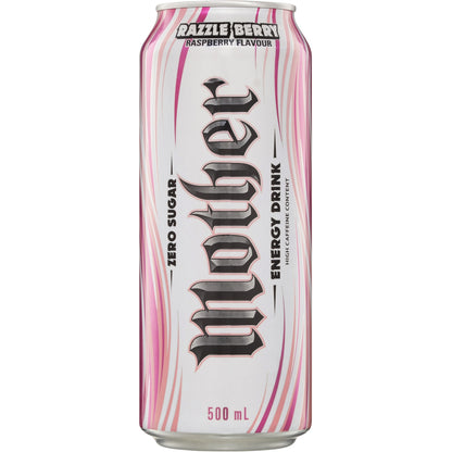 Mother Mother Energy Drink Zero Sugar Razzle Berry Can 500ml